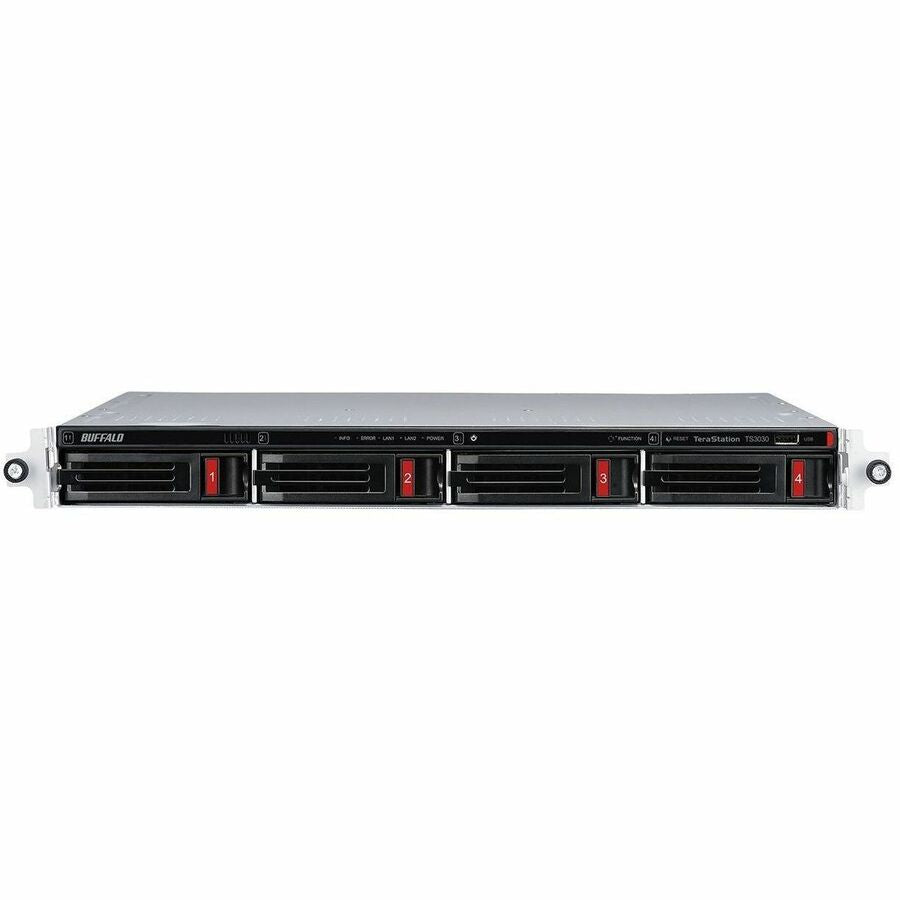 BUFFALO TeraStation 3430RN 4-Bay Secure SMB Rackmount NAS 4TB (2x2TB) with Hard Drives Included