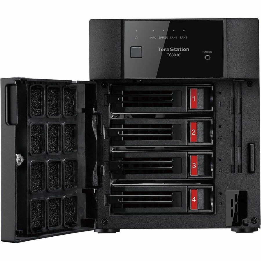 BUFFALO TeraStation 3430DN 4-Bay Secure SMB Desktop NAS 8TB (2x4TB) with Hard Drives Included