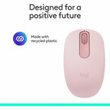 Logitech M196 Bluetooth Wireless Mouse, Compact and Portable Mouse for Laptops, Tablets and More, 12-Month Battery, Smooth Tracking, Compatible With PC and Mac, Windows and macOS (Rose)