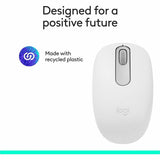 Logitech M196 Bluetooth Wireless Mouse, Compact and Portable Mouse for Laptops, Tablets and More, 12-Month Battery, Smooth Tracking, Compatible With PC and Mac, Windows and macOS (Off-white)