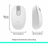 Logitech M196 Bluetooth Wireless Mouse, Compact and Portable Mouse for Laptops, Tablets and More, 12-Month Battery, Smooth Tracking, Compatible With PC and Mac, Windows and macOS (Off-white)