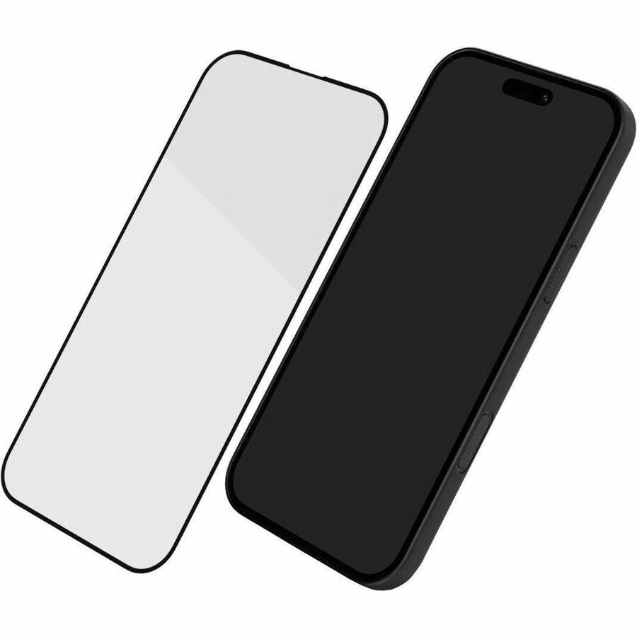 PEEL iPhone 16 Plus Tempered Glass Screen Protector Black, Transparent
