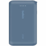 Belkin 20W Power Bank w/ Integrated USB-C Cable - 10K mAh - 1xUSB-C port, 1xUSB-C cable - Portable Charger - Blue