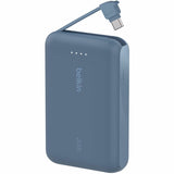Belkin 20W Power Bank w/ Integrated USB-C Cable - 10K mAh - 1xUSB-C port, 1xUSB-C cable - Portable Charger - Blue