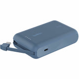 Belkin 20W Power Bank w/ Integrated USB-C Cable - 10K mAh - 1xUSB-C port, 1xUSB-C cable - Portable Charger - Blue