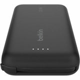 Belkin - Boostcharge Power Bank With Integrated Cable 10000 Mah - Black