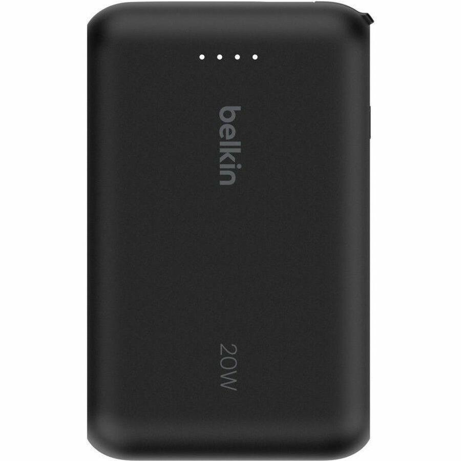 Belkin - Boostcharge Power Bank With Integrated Cable 10000 Mah - Black