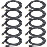 StarTech.com 3ft (0.9m) HDMI Cable - 10 Pack - High Speed HDMI Cable w/ Ethernet, 4K 30Hz, UHD Monitor Cord, 10-Pack HDMI 1.4 Cable