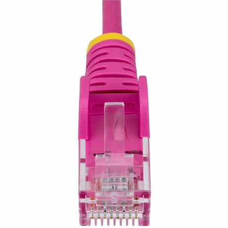 StarTech.com 1ft Pink Slim CAT6 Ethernet Cable, Slim Snagless RJ45, UTP, LSZH, 28AWG Bare Copper, Slim Network Patch Cord, Fluke Tested