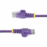 StarTech.com 10ft Purple Slim CAT6 Ethernet Cable, Slim Snagless RJ45, UTP, LSZH, 28AWG Bare Copper, Slim Network Patch Cord, Fluke Tested