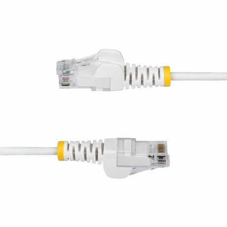 StarTech.com 10ft White Slim CAT6 Ethernet Cable, Slim Snagless RJ45, UTP, LSZH, 28AWG Bare Copper, Slim Network Patch Cord, Fluke Tested