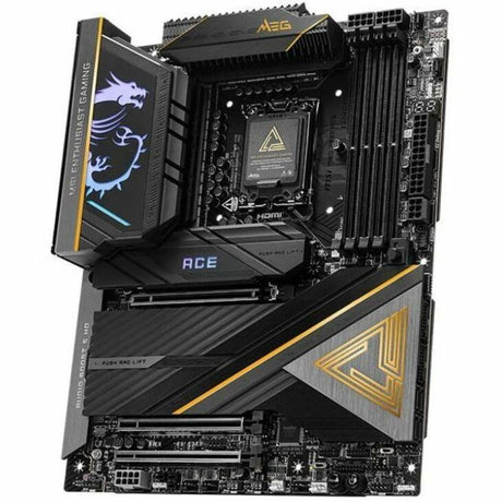 MSI MEG Z890 ACE ATX Motherboard LGA 1851 for Intel Core Ultra series 2 CPU with DDR5 RAM supports