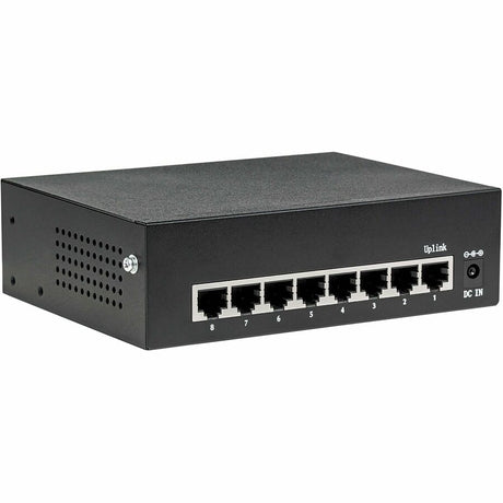Eaton Tripp Lite Series 8-Port 10/100/1000 Mbps Desktop Gigabit Ethernet Unmanaged Switch with PoE+, 60W, Metal Enclosure