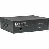 Eaton Tripp Lite Series 8-Port 10/100/1000 Mbps Desktop Gigabit Ethernet Unmanaged Switch with PoE+, 60W, Metal Enclosure