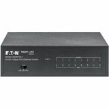 Eaton Tripp Lite Series 8-Port 10/100/1000 Mbps Desktop Gigabit Ethernet Unmanaged Switch with PoE+, 60W, Metal Enclosure