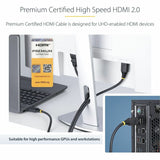 StarTech.com 10ft (3m) Premium Certified High Speed HDMI Cable, 4K 60Hz/1440p 144Hz, 18Gbps, UHD HDMI 2.0 Cord, TPE Jacket