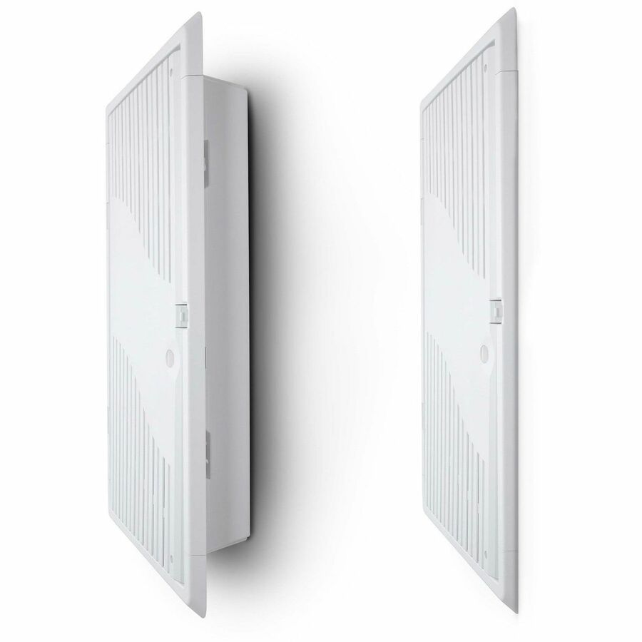 StarTech.com 28in Wall-Mount Media Enclosure, Cable Management Box for Network Distribution, Mounting Fixtures/Modules Included, White