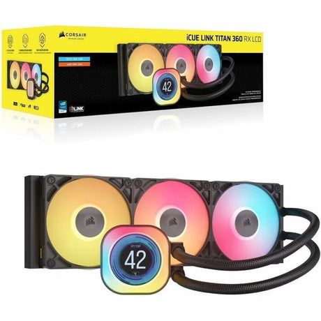 Corsair iCUE LINK TITAN 360 RX LCD Cooling Fan/Radiator/Water Block