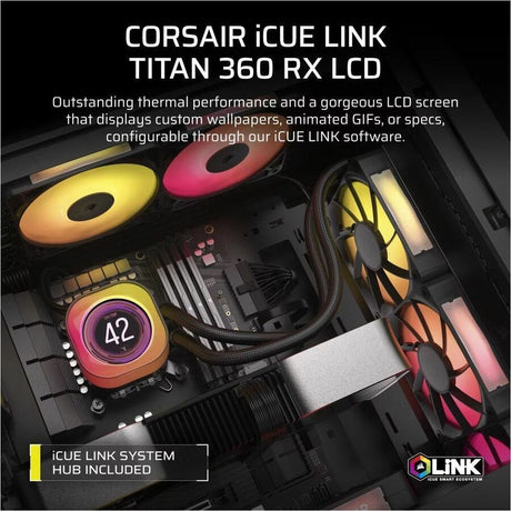 Corsair iCUE LINK TITAN 360 RX LCD Cooling Fan/Radiator/Water Block