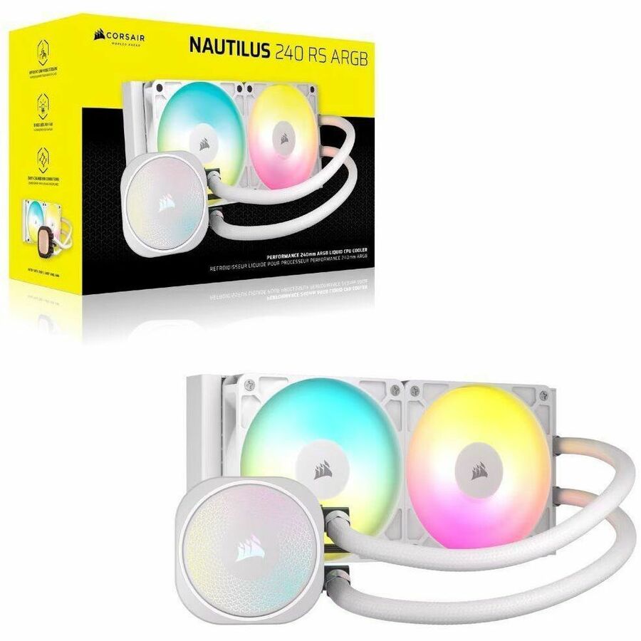 Corsair NAUTILUS 240 RS ARGB Liquid CPU Cooler - White