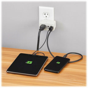Eaton Tripp Lite Series Power It! 1-Outlet Universal Travel Charger and Power Strip - 5-15R Outlet, USB-C and USB-A Ports, 32W PD Charging, 5-15P Direct Plug-In, Gray