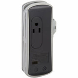 Eaton Tripp Lite Series Protect It! 2-Outlet Travel-Size Surge Protector - 5-15R Outlets, USB-C and USB-A Ports, 5-15P Input, Black