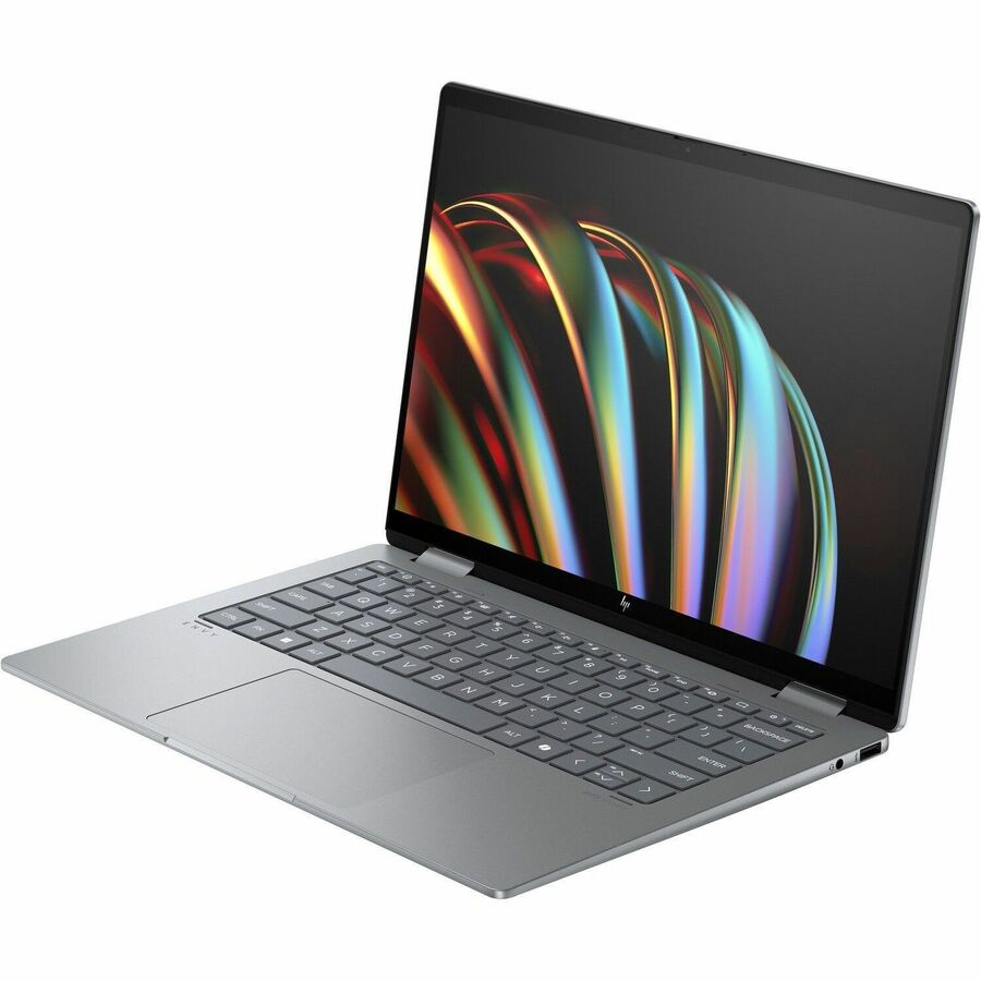 HP ENVY x360 14-fc0000 14-fc0097nr 14" Touchscreen Convertible 2 in 1 Notebook - 3K - 120 Hz - Intel Core Ultra 7 155U - Intel Evo Platform - 16 GB - 1 TB SSD - Meteor Silver