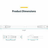 StarTech.com 6ft Blue CAT8 Ethernet Cable, Snagless RJ45, 25G/40G 2000MHz, 100W PoE, S/FTP, 26AWG Pure Bare Copper, LSZH Network Patch Cord