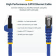 StarTech.com 3ft Blue CAT8 Ethernet Cable, Snagless RJ45, 25G/40G 2000MHz, 100W PoE, S/FTP, 26AWG Pure Bare Copper, LSZH Network Patch Cord