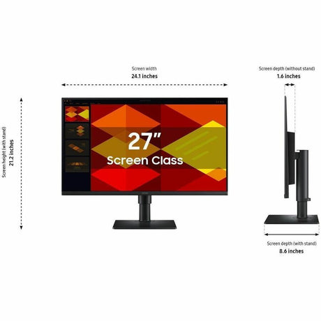 Samsung Essential S4 S27D402GAN 27" Class Full HD LCD Monitor - 16:9 - Black
