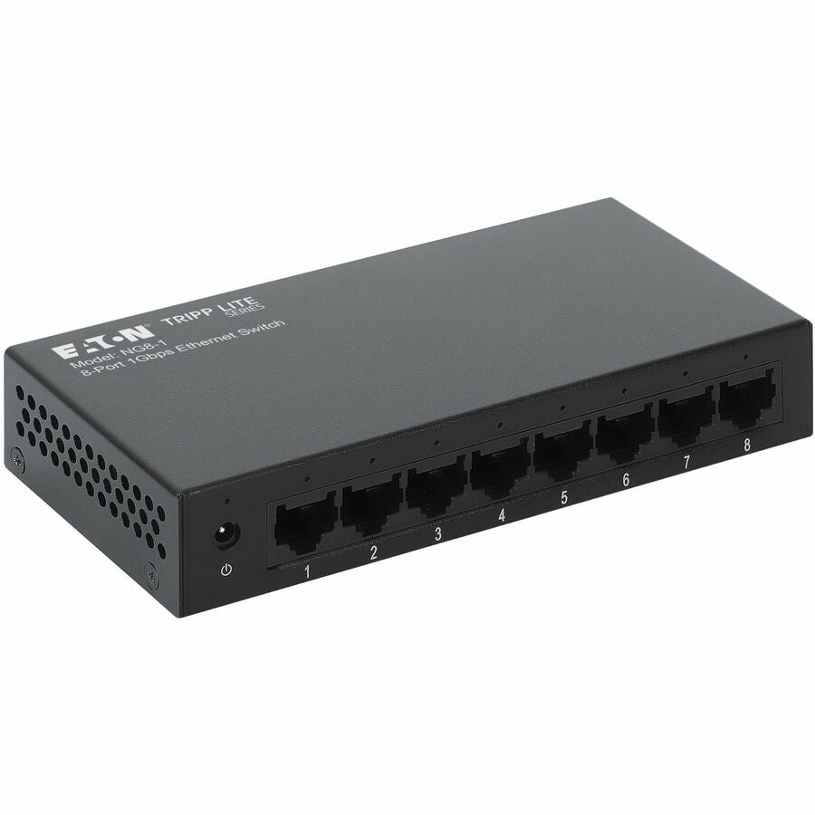 Eaton Tripp Lite Series 8-Port 10/100/1000 Mbps Desktop Gigabit Ethernet Unmanaged Switch, Metal Enclosure