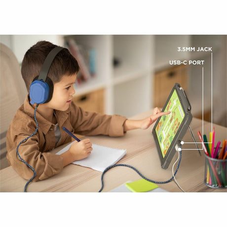 Shield Extreme-X2 for iPad 10 10.9" w/3.5 mm Adapter and Tamper-Resistant Design (2022) (Black Bezel-Gray Case)