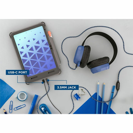 Shield Extreme-X2 for iPad 10 10.9" w/3.5 mm Adapter and Tamper-Resistant Design (2022) (Black Bezel-Gray Case)