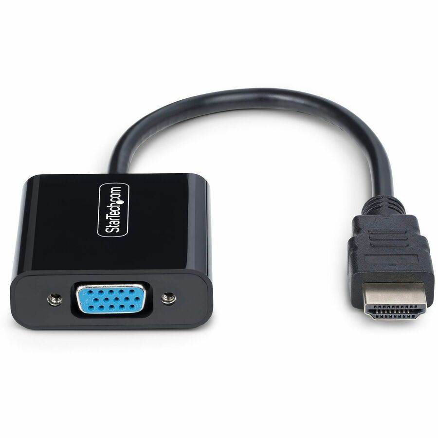 StarTech.com HDMI to VGA Adapter, Active Video Converter For Laptop/Desktop, 1920x1080 (1080p), HDMI Source to VGA Monitor/Display
