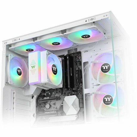 Thermaltake LE120 ARGB Sync PC Cooling Fan White (3-Fan Pack)