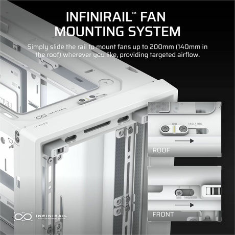 Corsair FRAME 4000D Modular Mid-Tower PC Case - White