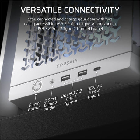 Corsair FRAME 4000D RS ARGB Modular Mid-Tower PC Case - White