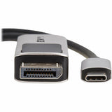 Eaton Tripp Lite Series USB-C to DisplayPort Active Adapter Cable (M/M) - 8K 60 Hz, 4K 144 Hz, HDR, 4:4:4, HDCP 2.3, Black, 3 ft. (0.9 m)