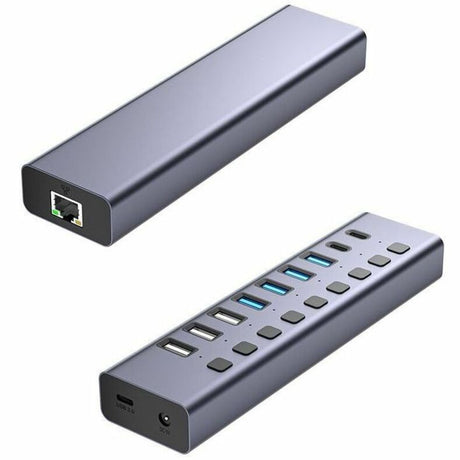 4XEM 10-port USB 3.0 Hub with Gigabit Ethernet