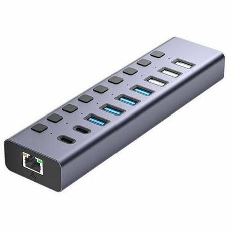 4XEM 10-port USB 3.0 Hub with Gigabit Ethernet