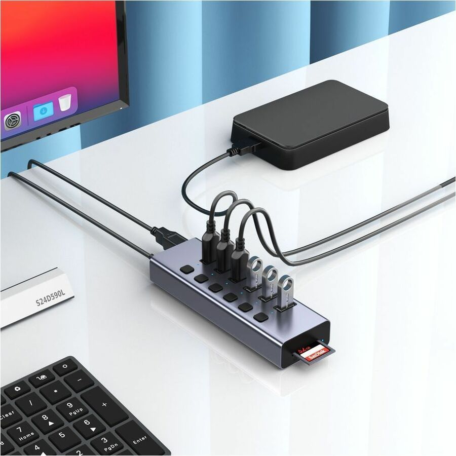 8 IN 1 MULTI FUNCTION USB HUB