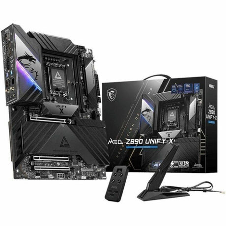 MSI MEG Z890 UNIFY-X Gaming Desktop Motherboard - Intel Z890 Chipset - Socket LGA-1851 - ATX
