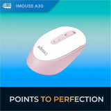 Adesso iMouse A30P Wireless Mouse with AI CoPilot Shortcut Button (Pink)