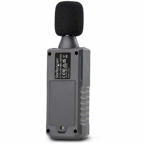 StarTech.com Handheld Digital Sound Meter w/Large LCD, Noise/Decibel Level Reader for Server Rooms/Offices, Audio Monitor, 30-130dBA Range