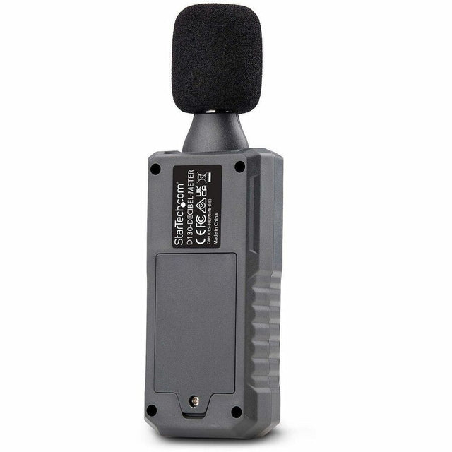 StarTech.com Handheld Digital Sound Meter w/Large LCD, Noise/Decibel Level Reader for Server Rooms/Offices, Audio Monitor, 30-130dBA Range