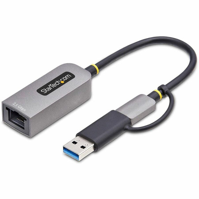 StarTech.com 2.5GbE USB-C to Ethernet Adapter with USB-A Converter, NBASE-T NIC, USB 3.0 Type-C 2.5/1G Multi Speed Network, USB 3.1 RJ45