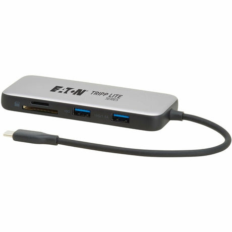 Eaton Tripp Lite Series USB-C Multiport Adapter - 4K 60 Hz HDMI, USB 3.2 Gen 2 Hub Ports, Memory Card Slots, 100W PD Charging, HDR, HDCP 2.2
