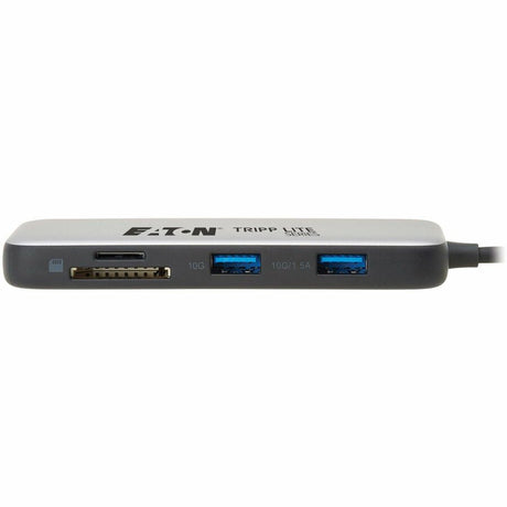 Eaton Tripp Lite Series USB-C Multiport Adapter - 4K 60 Hz HDMI, USB 3.2 Gen 2 Hub Ports, Memory Card Slots, 100W PD Charging, HDR, HDCP 2.2