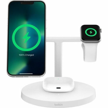 Belkin BoostCharge Pro 3-in-1 Wireless Charging Stand with Qi2 15W