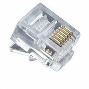 RJ12 (6P6C) ROUND-SOLID